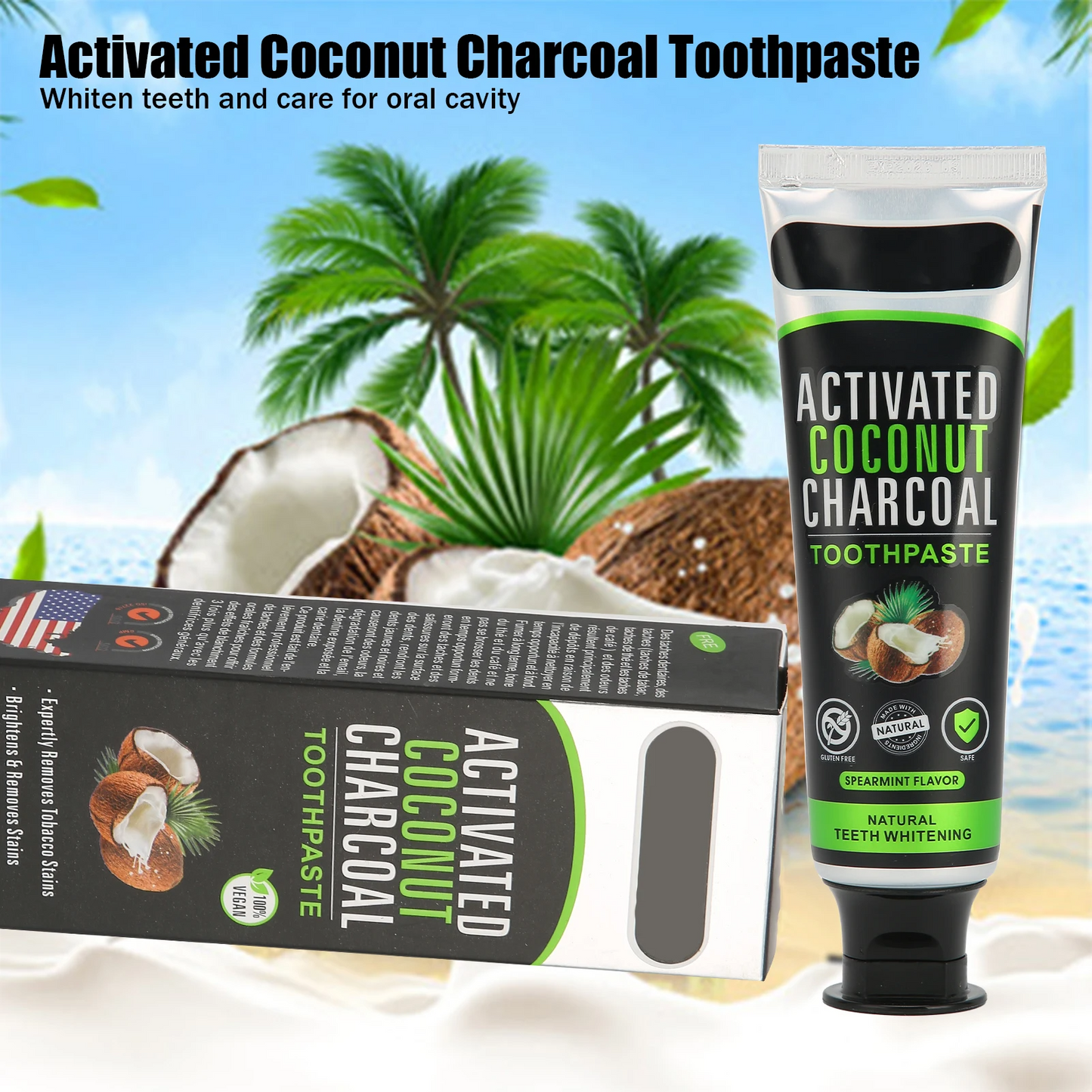 Dentífrico Natural Clareador – Frete Grátis 1-2 Dias + Pagamento Seguro