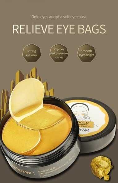 ✨ Patches para Olhos Ouro 24K – 🚚 Entrega Rápida 1-2 Dias + 💵 Pagamento na Entrega