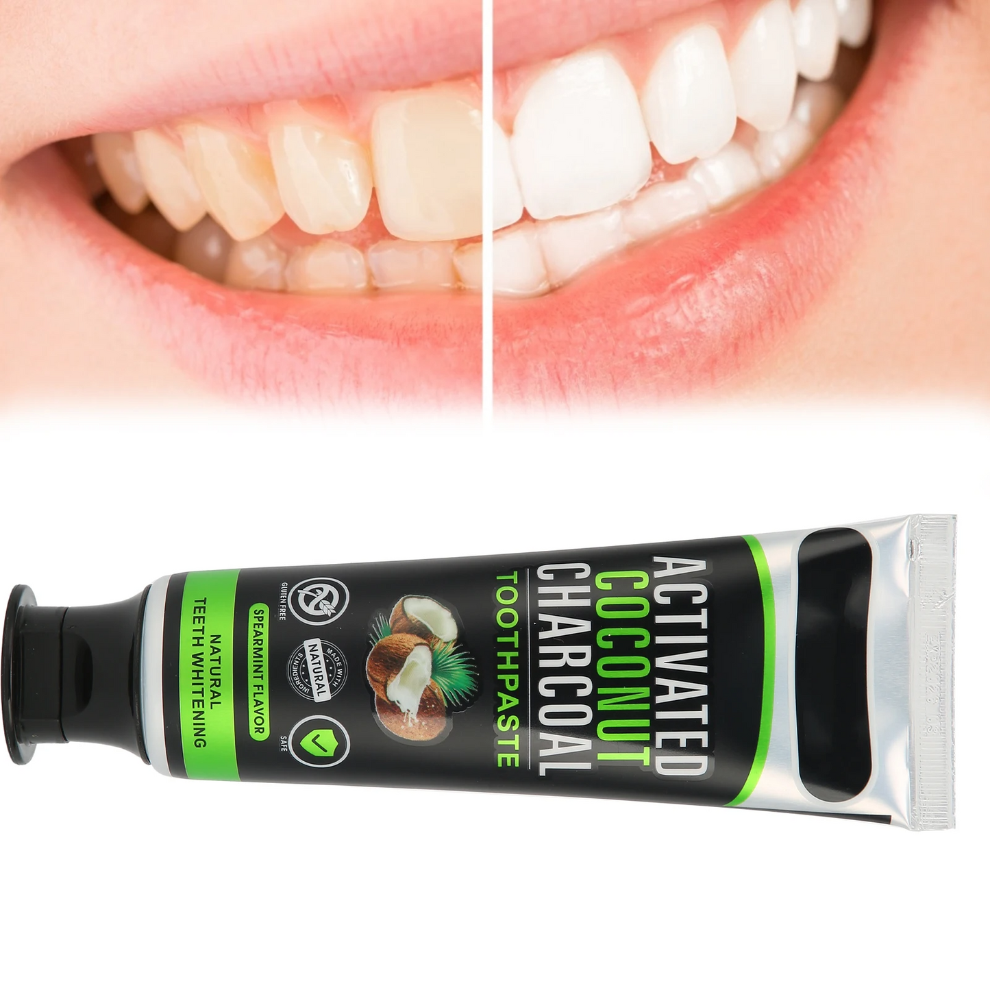 Dentífrico Natural Clareador – Frete Grátis 1-2 Dias + Pagamento Seguro