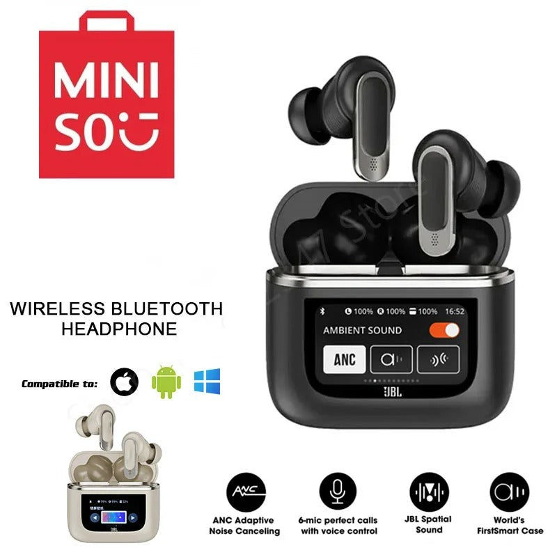 Fones de ouvido Bluetooth sem fio com tela touch – Entrega grátis em 1-2 dias e pagamento na entrega