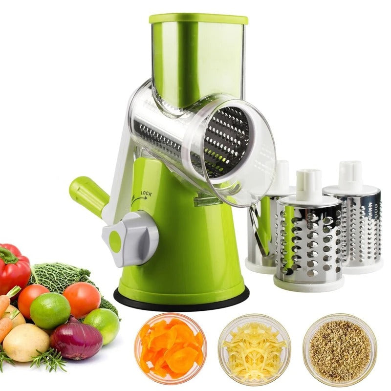 🥒 Fatiador Rotativo de Legumes Manual – 🚚 Entrega Rápida 1-2 Dias + 💵 Pagamento na Entrega