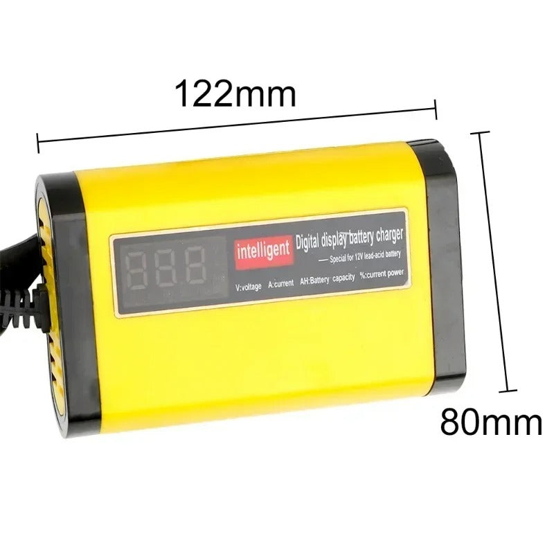 ⚡ Carregador Inteligente 12V 2A para Carros e Motos – Rápido, Seguro e 100% Automático para Baterias Chumbo, AGM e GEL